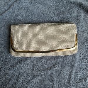 Crystal beaded clutch